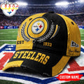 Custom Name Pittsburgh Steelers NFL Split Color New Era Baseball Cap