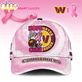 Custom Name Washington Commanders NFL Breast Cancer Awareness Baseball Cap