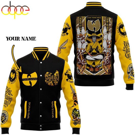 Custom Name Wu-Tang Clan Music Hip Hop Baseball Jacket