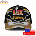 Limited Edition NFL Pittsburgh Steelers Super Bowl LIX Custom Baseball Cap