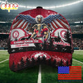 NCAA Alabama Crimson Tide Mascot Logo Custom Name Baseball Cap  For Fans