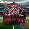 NCAA Cornell Big Red Mascot Logo Custom Name Baseball Cap  For Fans