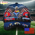 NCAA Kansas Jayhawks Mascot Logo Custom Name Baseball Cap  For Fans
