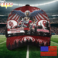 NCAA Oklahoma Sooners Mascot Logo Custom Name Baseball Cap  For Fans