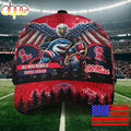 NCAA Ole Miss Rebels Mascot Logo Custom Name Baseball Cap  For Fans