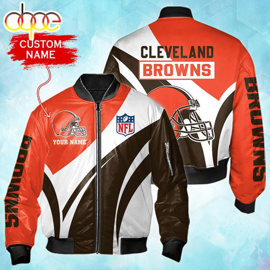 Nfl Cleveland Browns Personalized Bomber Jacket