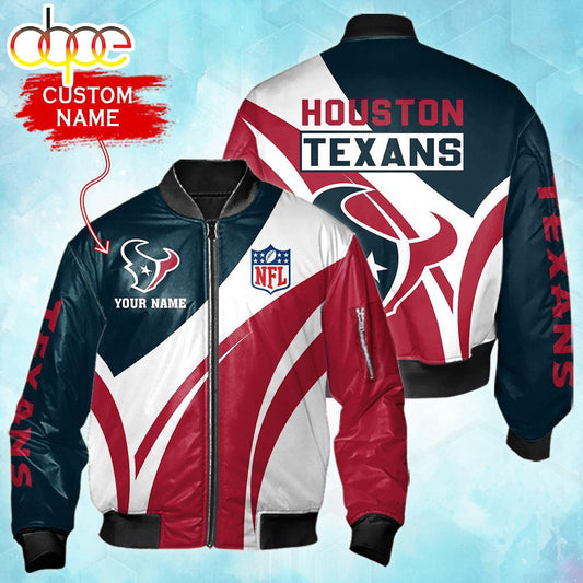 Nfl Houston Texans Personalized Bomber Jacket