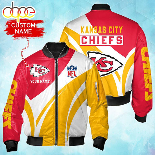 Nfl Kansas City Chiefs Personalized Bomber Jacket