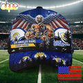 NFL Los Angeles Rams Mascot Logo Custom Name Baseball Cap  For Fans