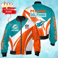 Nfl Miami Dolphins Personalized Bomber Jacket