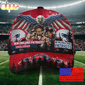 NFL New England Patriots Mascot Logo Custom Name Baseball Cap  For Fans