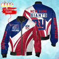 Nfl New York Giants Personalized Bomber Jacket