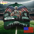 NFL New York Jets Mascot Logo Custom Name Baseball Cap  For Fans
