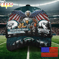 NFL Philadelphia Eagles Mascot Logo Custom Name Baseball Cap  For Fans
