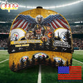 NFL Pittsburgh Steelers Mascot Logo Custom Name Baseball Cap  For Fans