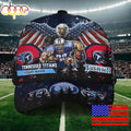 NFL Tennessee Titans Mascot Logo Custom Name Baseball Cap  For Fans