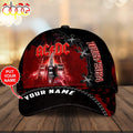 Custom Name 3D Cap Hat Personalized ACDC 2024 Logo New, 3D Classic Hat Cap Gift Xmas