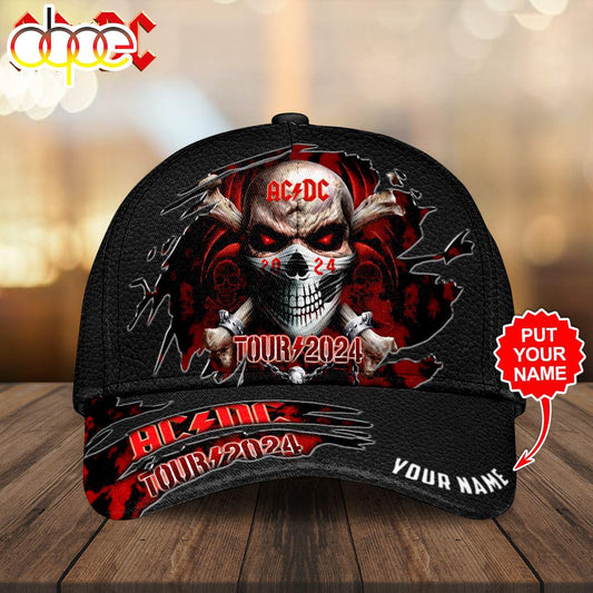 Custom Name 3D Cap Hat Personalized ACDC Classic Cap Hat 3D For Women And Men