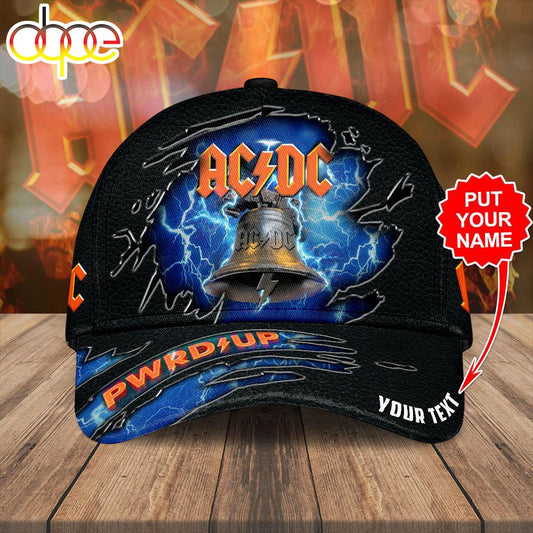 Custom Name 3D Cap Hat Personalized ACDC Tour Music 2024 3D Cap Hat For Fans