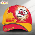 Custom Name 3D Cap Hat Personalized Kansas City Chiefs Merry Christmas 3D Cap Hat Gift For Fans