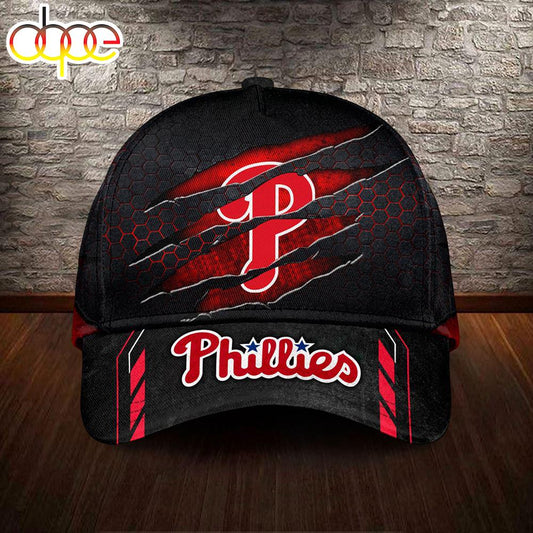 Custom Name 3D Cap Hat Personalized Philadelphia Phillies Classic Cap Gift Christmas For Fans