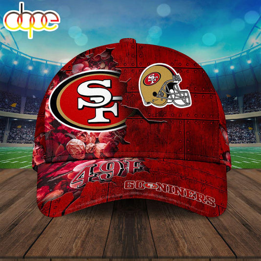 Custom Name 3D Cap Hat Personalized San Francisco 49ers Classic Cap Gift Christmas For Fans