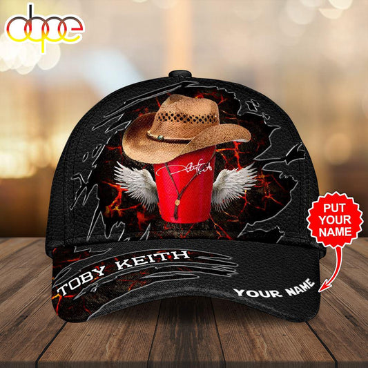Custom Name 3D Cap Hat Personalized Toby Keith Classic Cap Gift Christmas For Fans