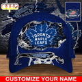 Custom Name 3D Cap Hat Personalized Toronto Maple Leafs 2024 Logo New, 3D Classic Hat Cap Gift Xmas